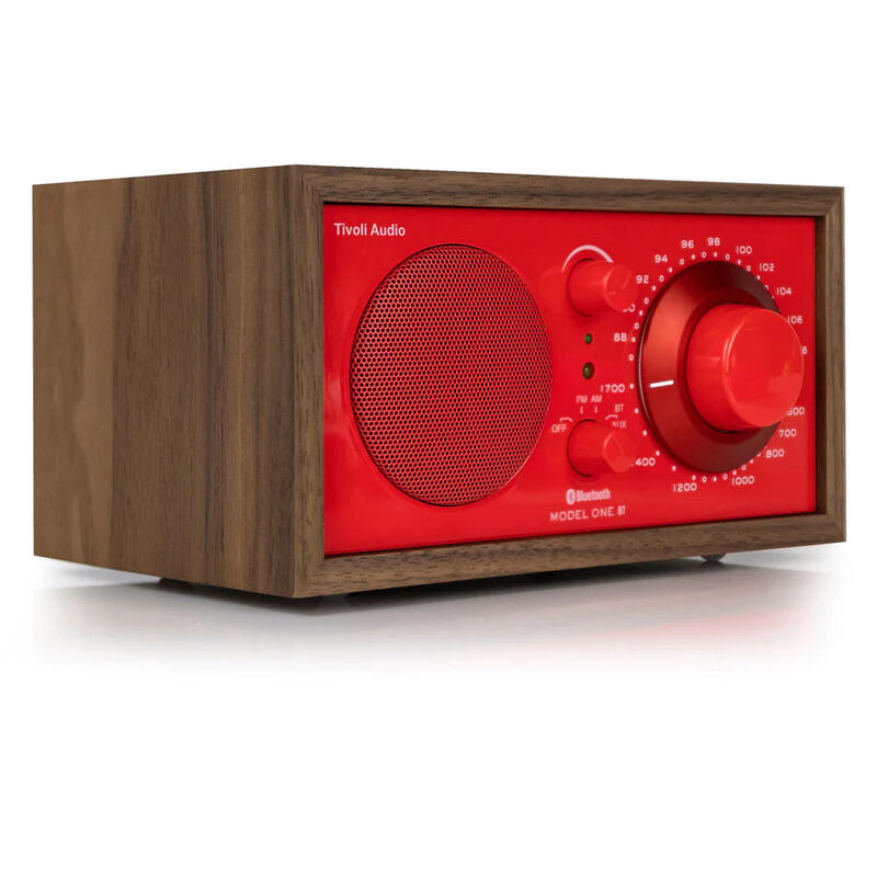 Tivoli Model One BT AM/FM Bluetooth Colour Collection Table Radio Poppy Red image number 1
